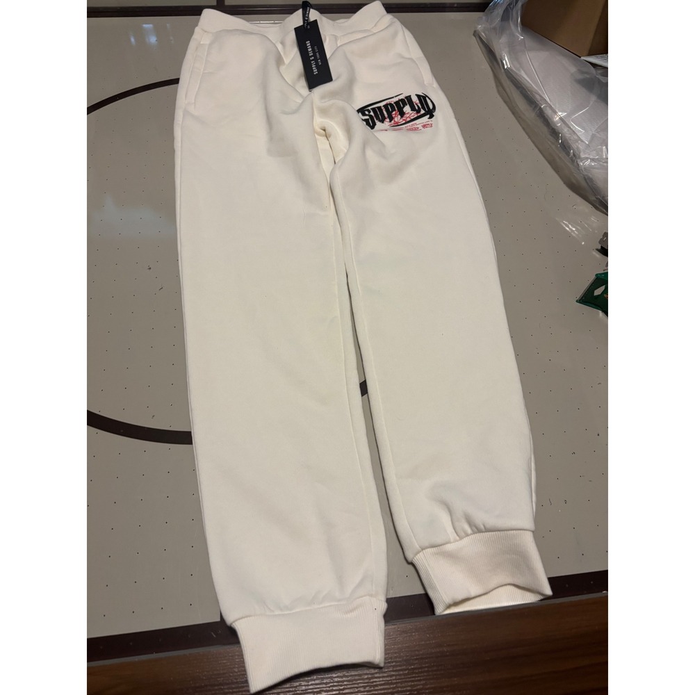 Supply & Demand NYC Off White Joggers Boys XL USA Age 13-15 NWT Sweatpants